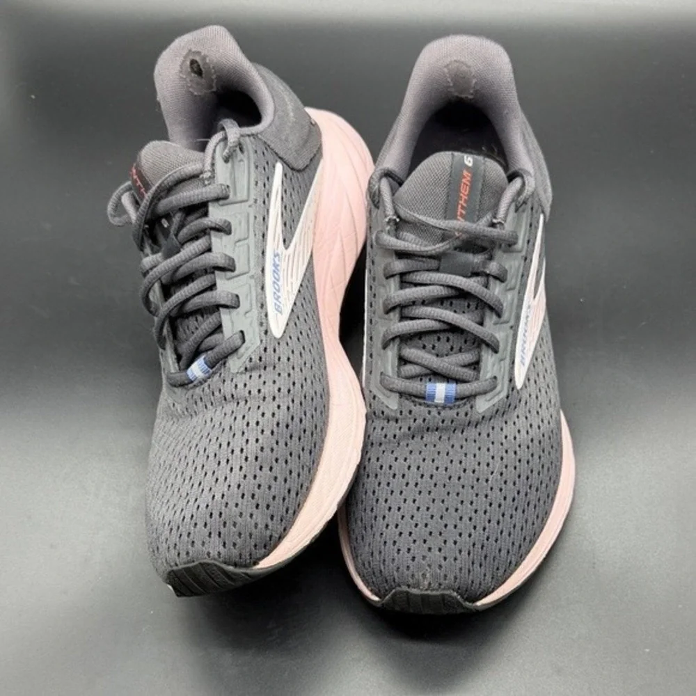 Brooks Anthem 6 Women's Running Shoes Gray Pink Size 10 Medium B‎